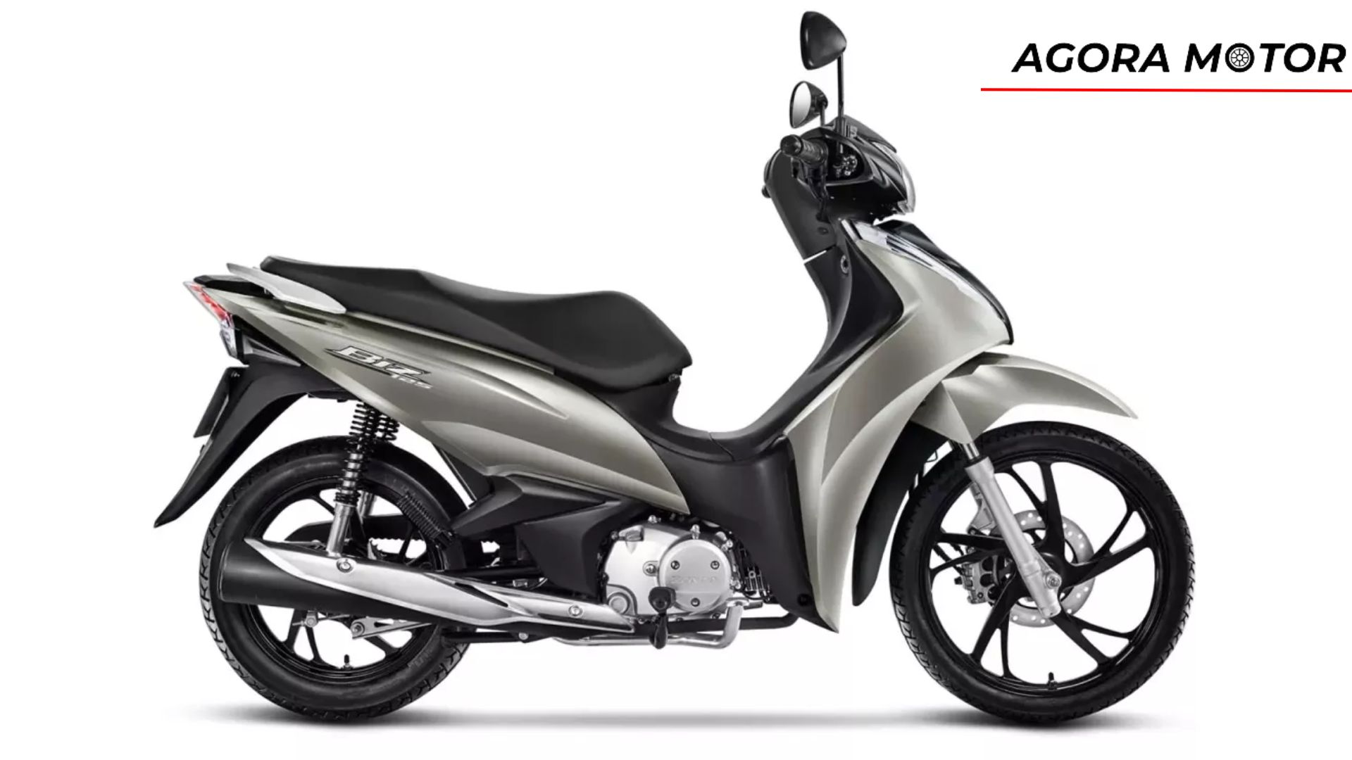 Lateral da Honda Biz 125.