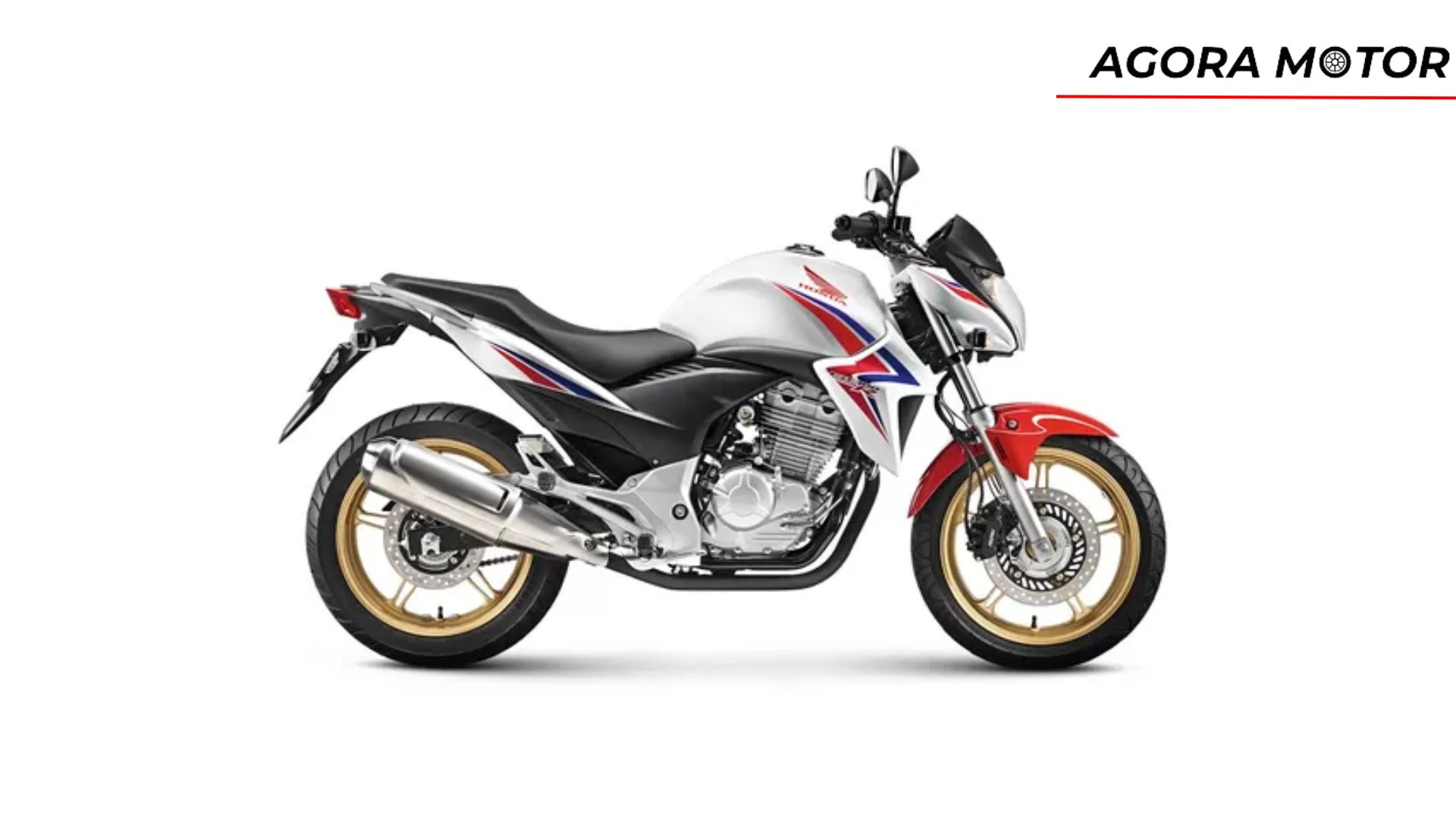 Lateral da Honda CB 300 em 2024.