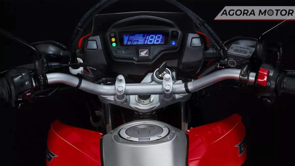 Painel da moto.