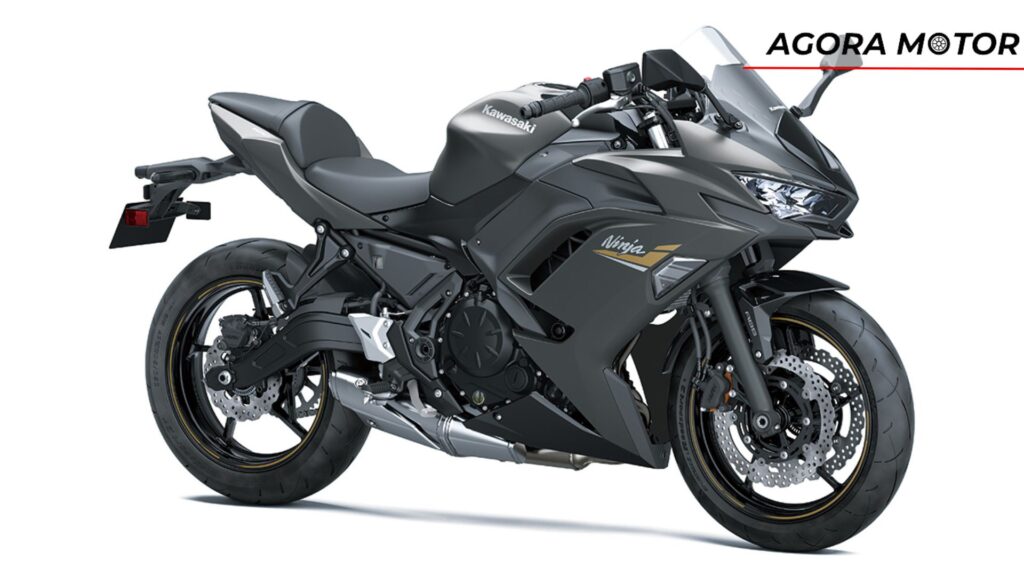 Ninja 650 em diagonal.