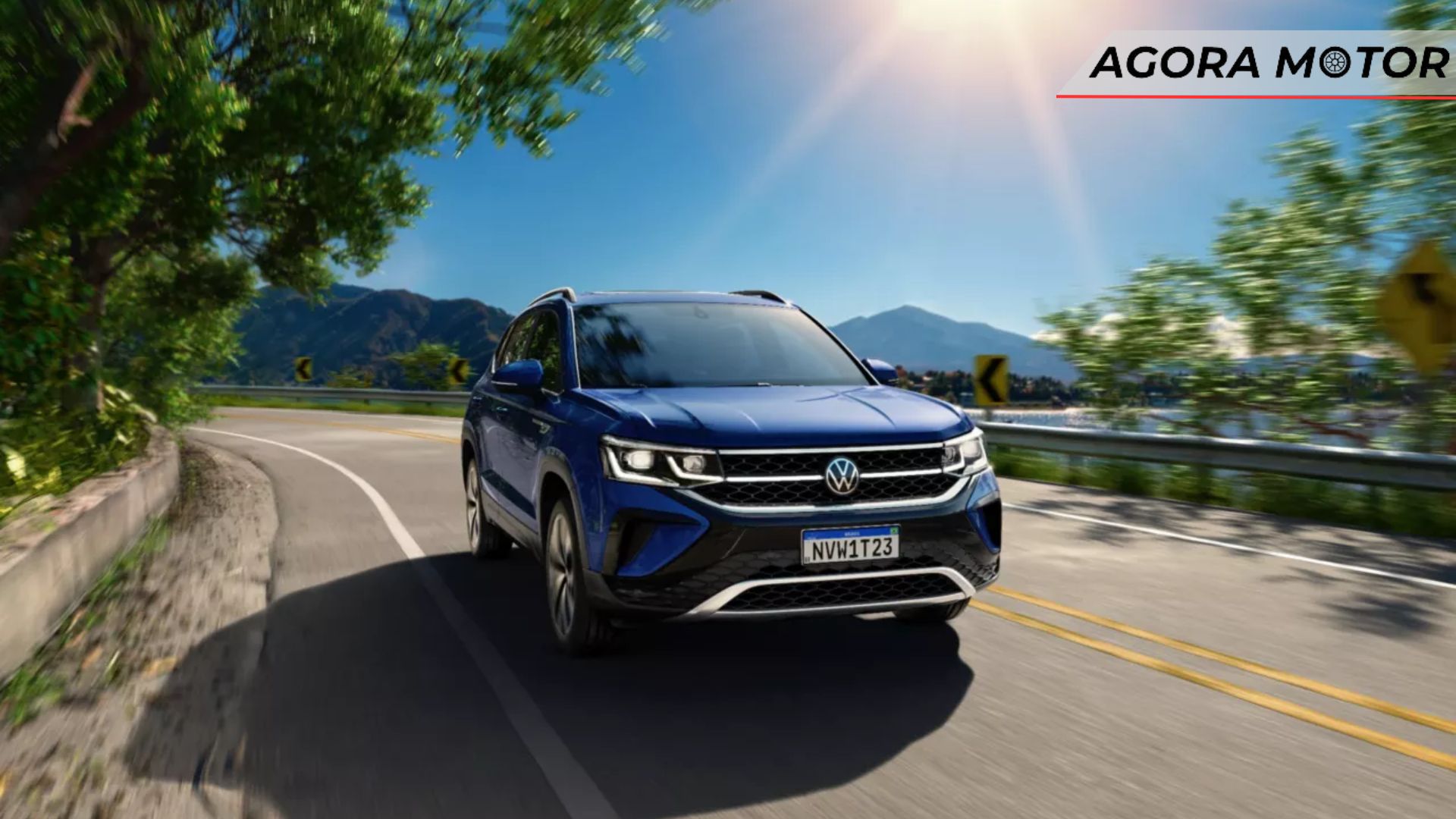 Frente do VW Taos 2024.