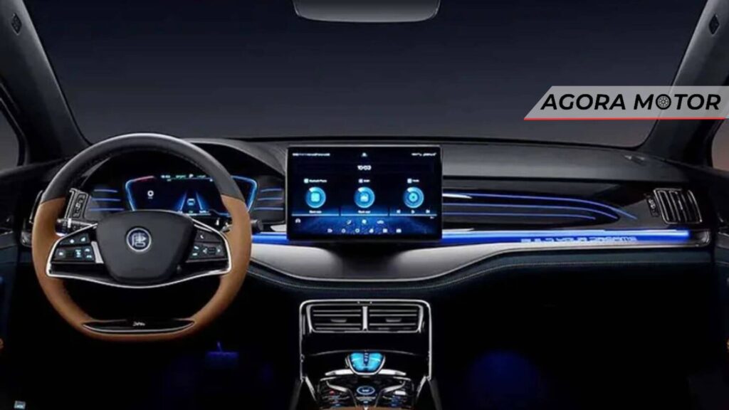 Interior futurista do Tan EV 2024