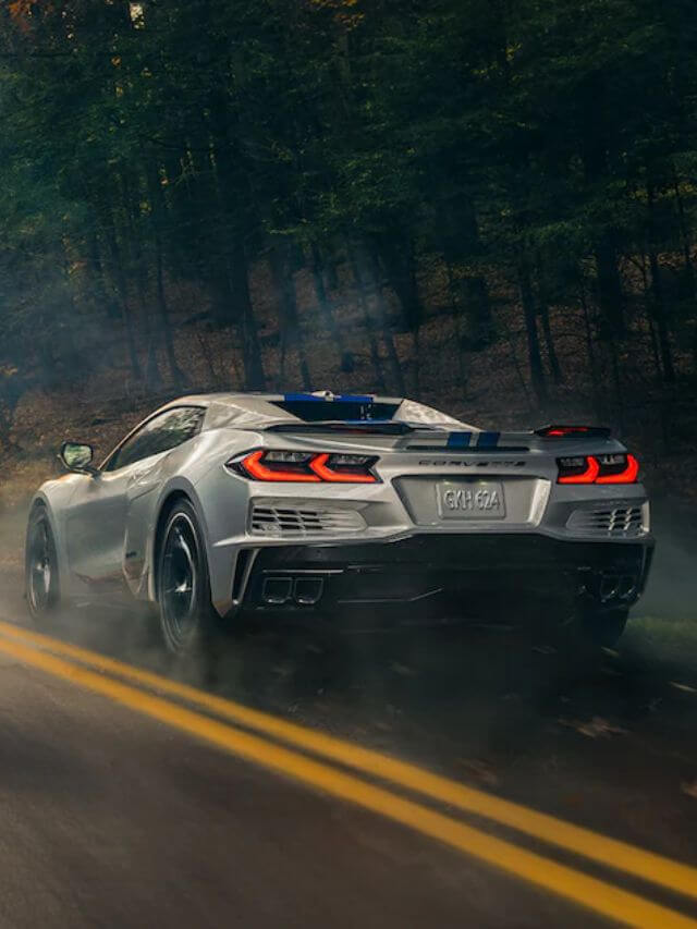 Traseria do Corvette E-Ray 2024.