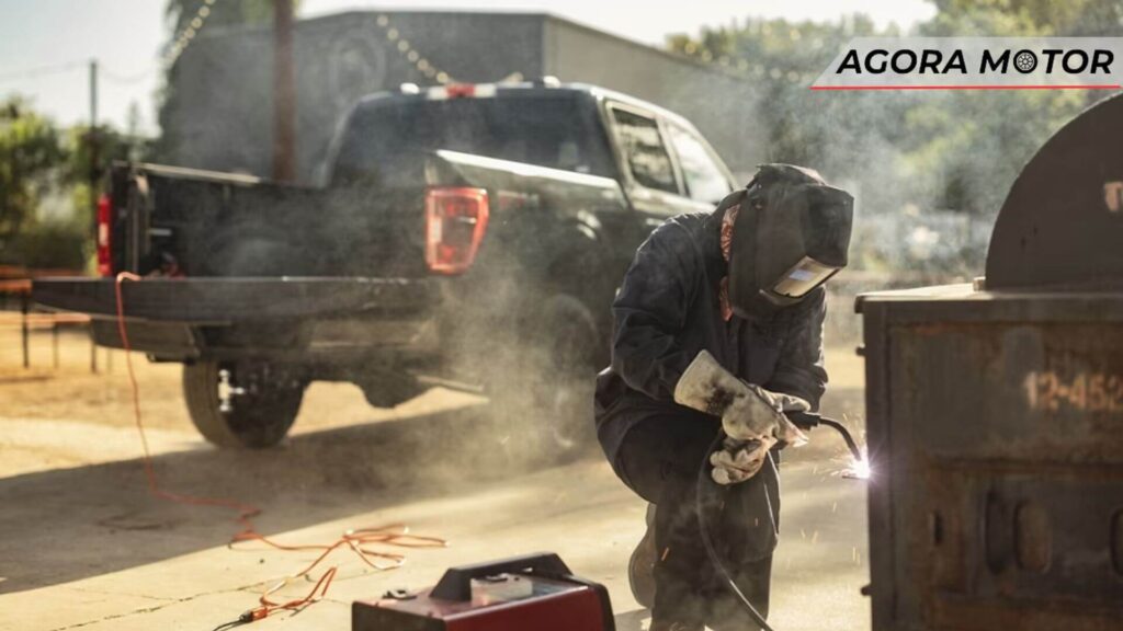 F-150 em um local de serviço
