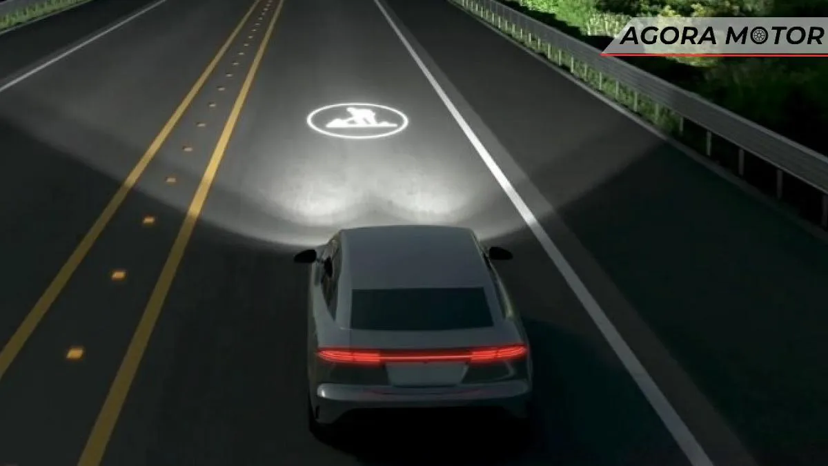 Hyundai Mobis desenvolveu faróis que projetam sinais de rua