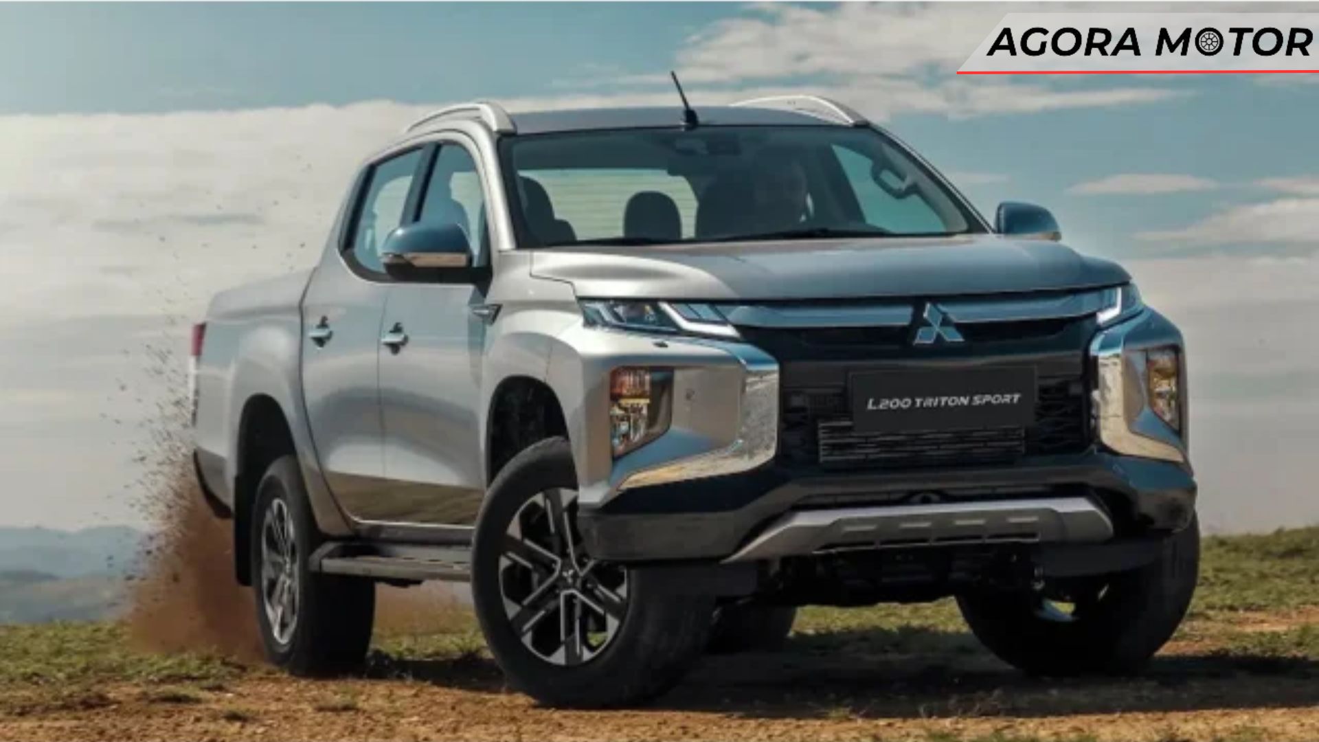 Parte frtontal de uma L200 Triton 2024