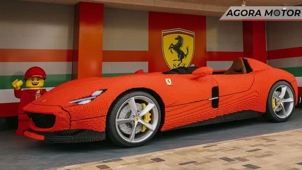 LEGO FERRARI MONZA SP1, em escala real na Dinamarca