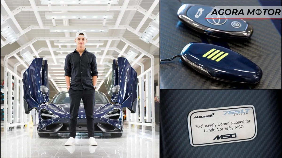 O piloto de F1 Lando Norris garantiu a sua 765LT Spider customizada pela McLaren Special Operations