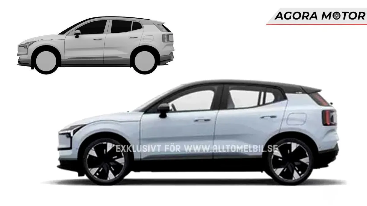 Perfil da Volvo EX30 acidentalmente revelado!