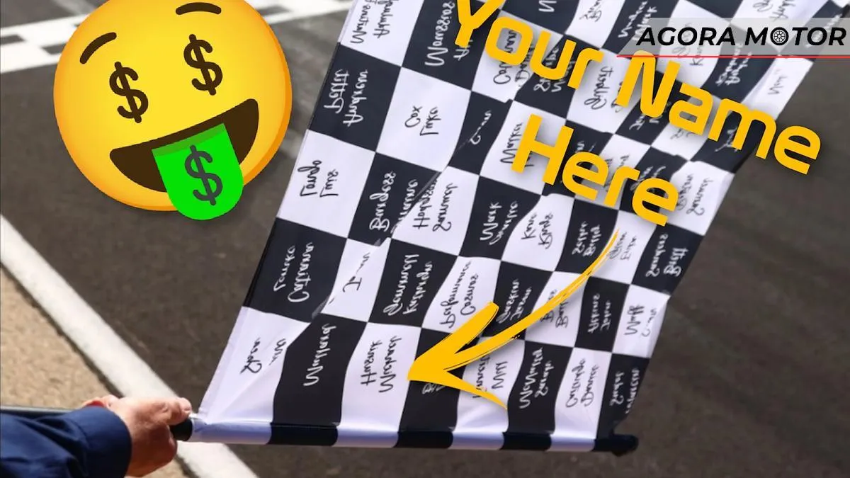 Sabia que é possível comprar um pedaço da bandeira quadriculada da Fórmula 1?