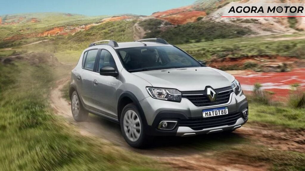 Stepway 2024 cinza em movimento