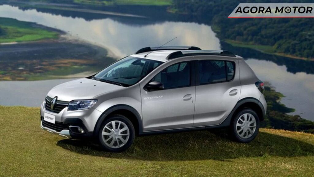Stepway 2024 cinza em movimento