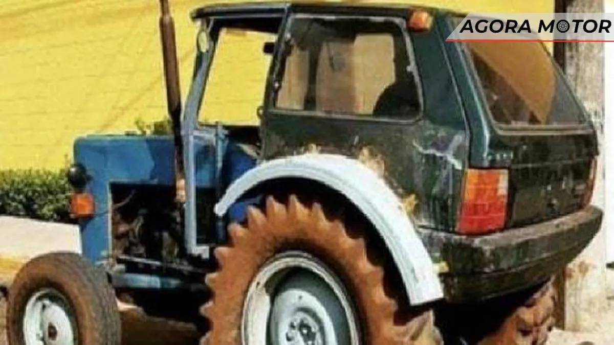 Trator MIlle: veja a customização que juntou uma máquina agrícola e o Fiat Uno