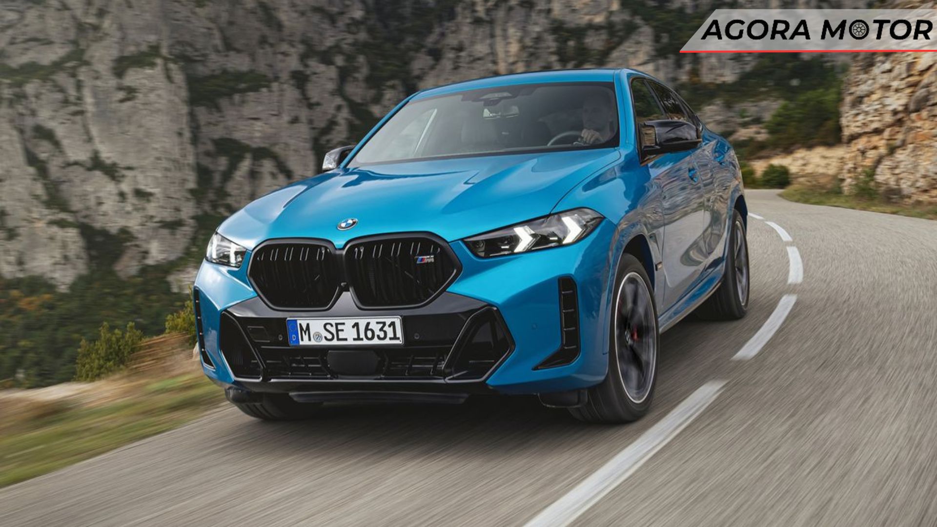 Uma X6 2024 descendo um morro