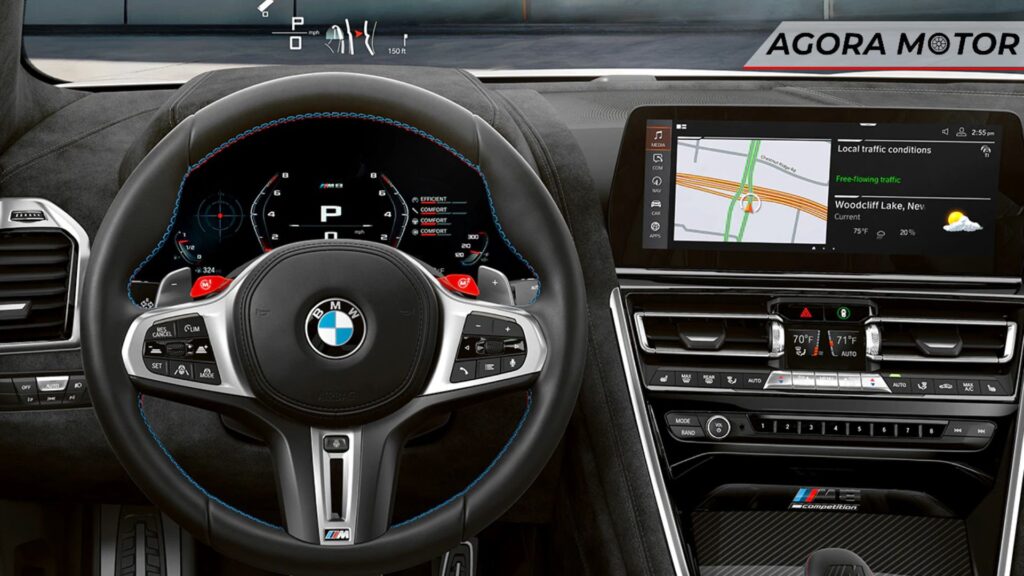 Painel da BMW M8 2024.