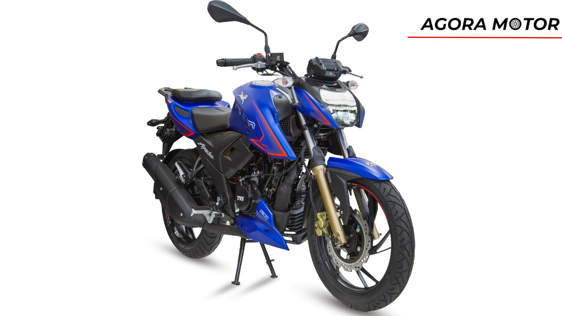 Frente da Apache RTR 200 2024.