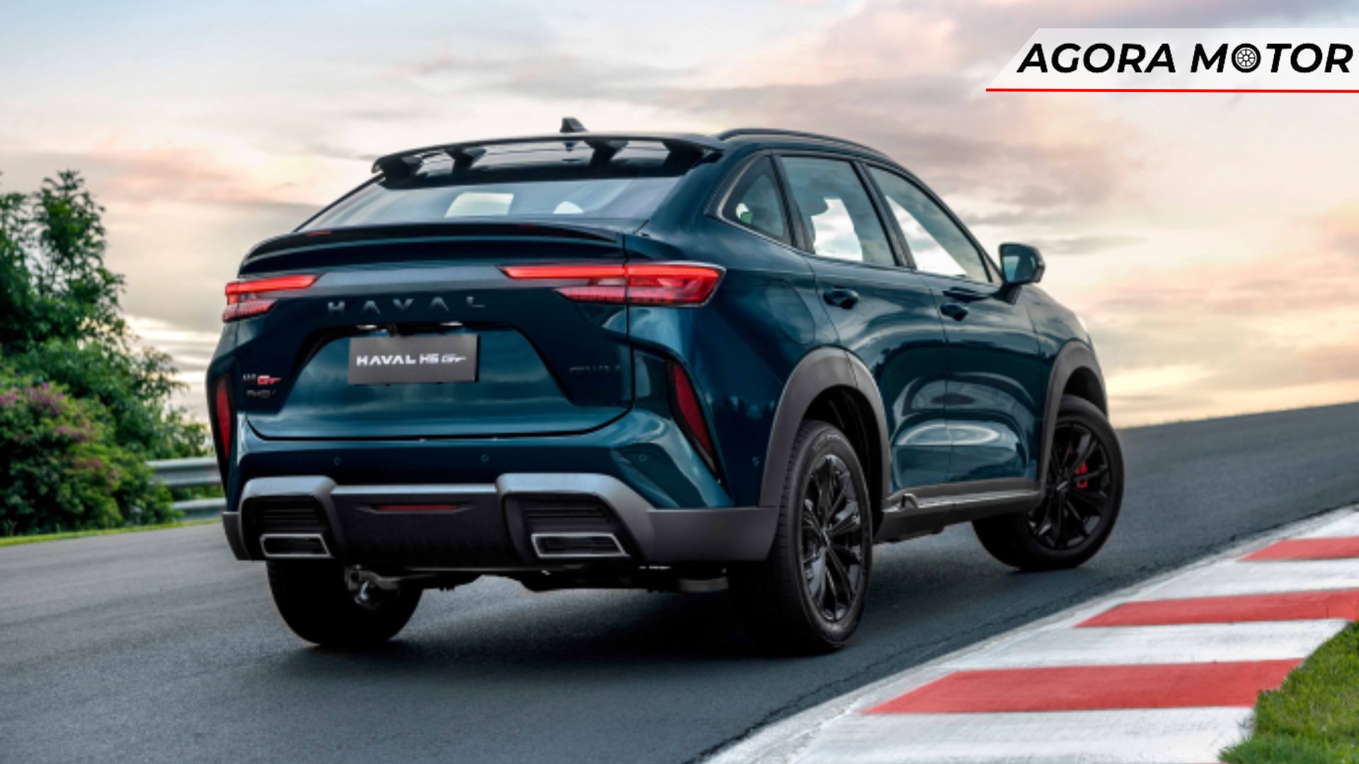 Traseira do Haval H6 2024.