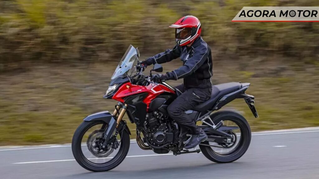 Lateral da moto.