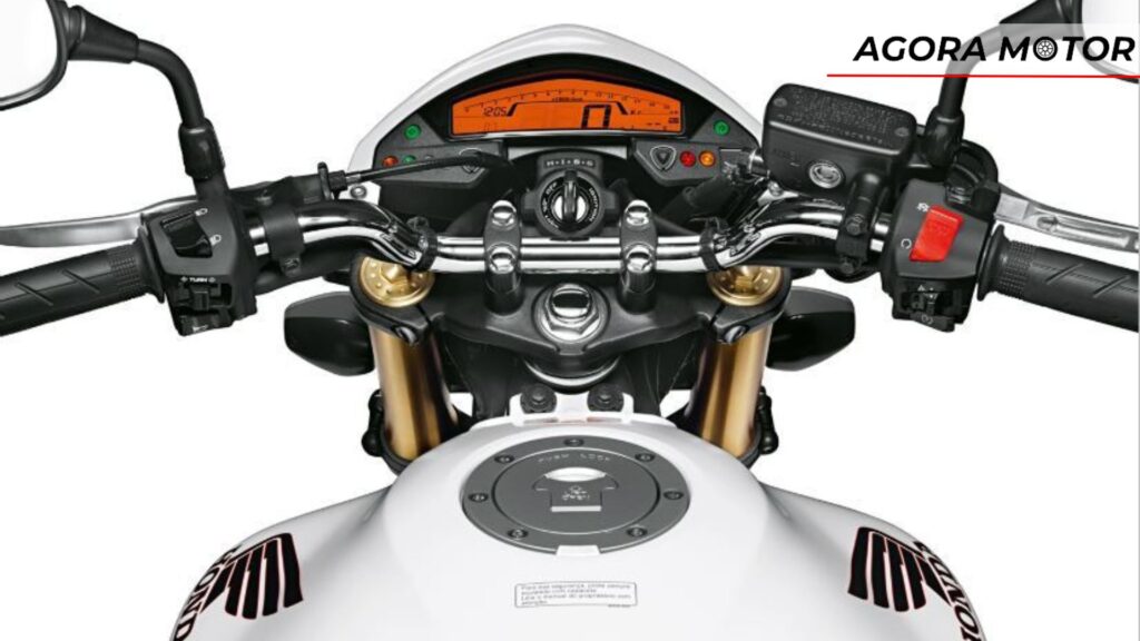 Painel da moto.