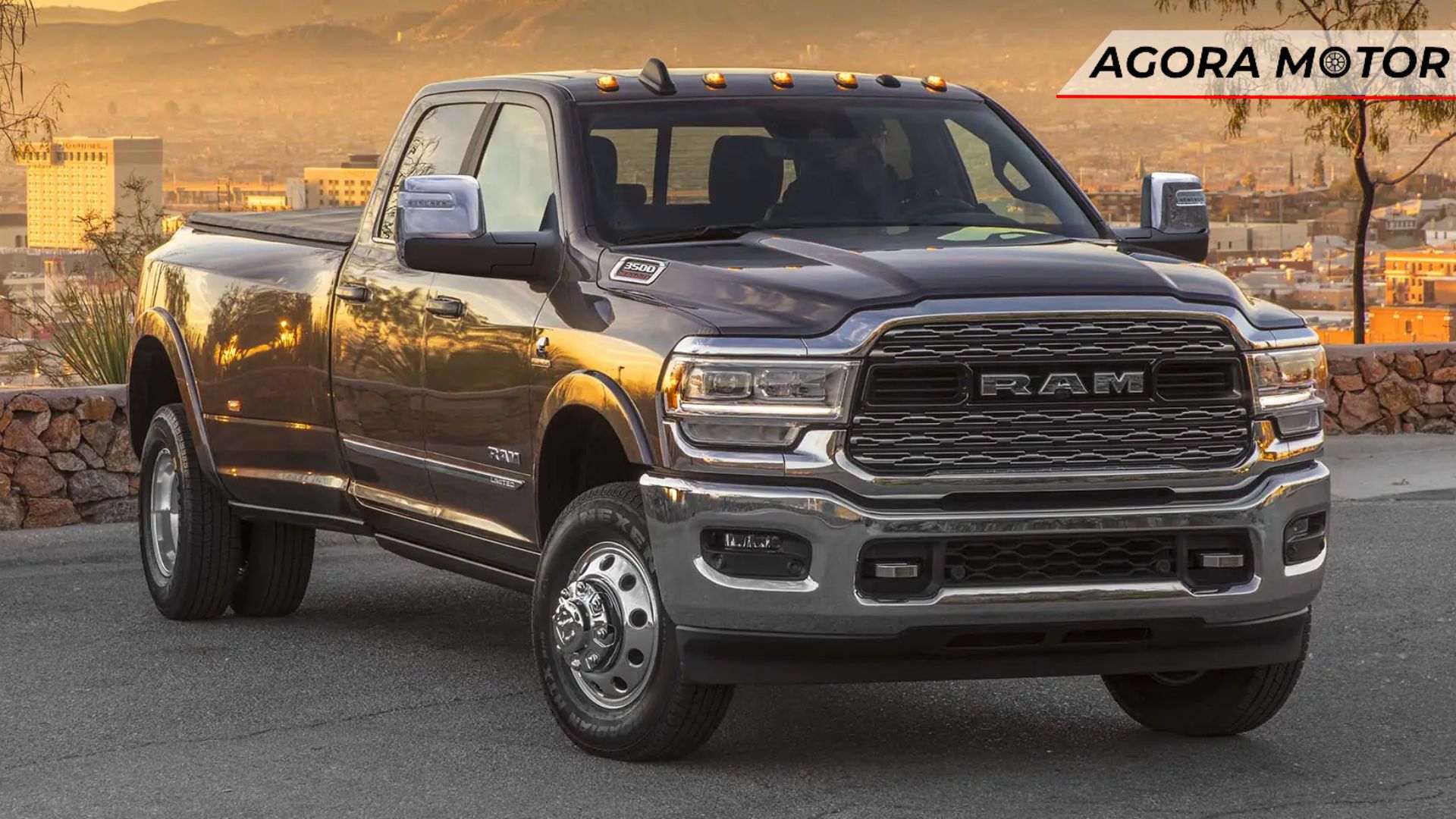 Versão com 6 rodas da RAM 3500 2024.