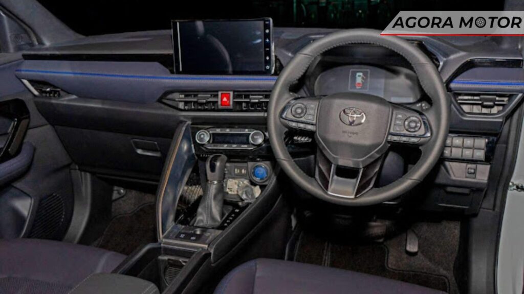 Interior do Yaris Cross.