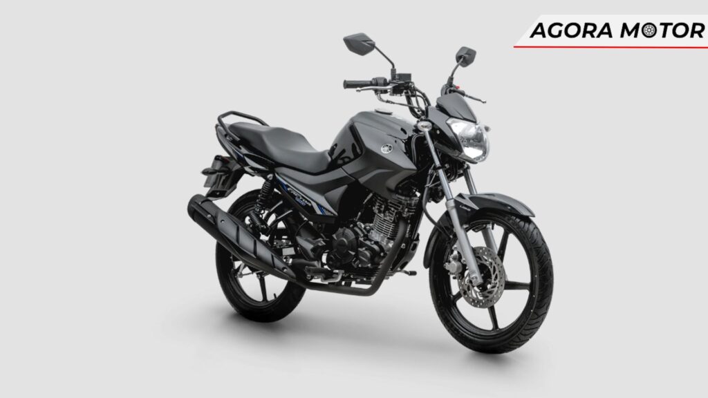 YBR 150 Factor 2024 na cor preta.