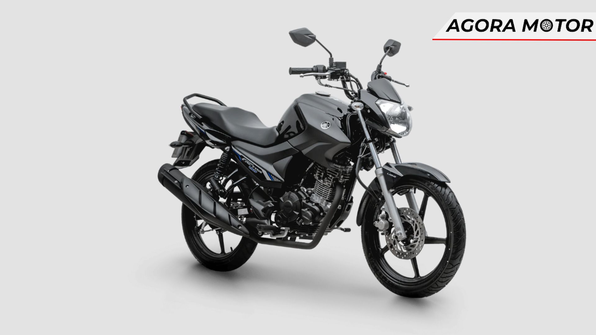 YBR 150 Factor 2024 na cor preta.