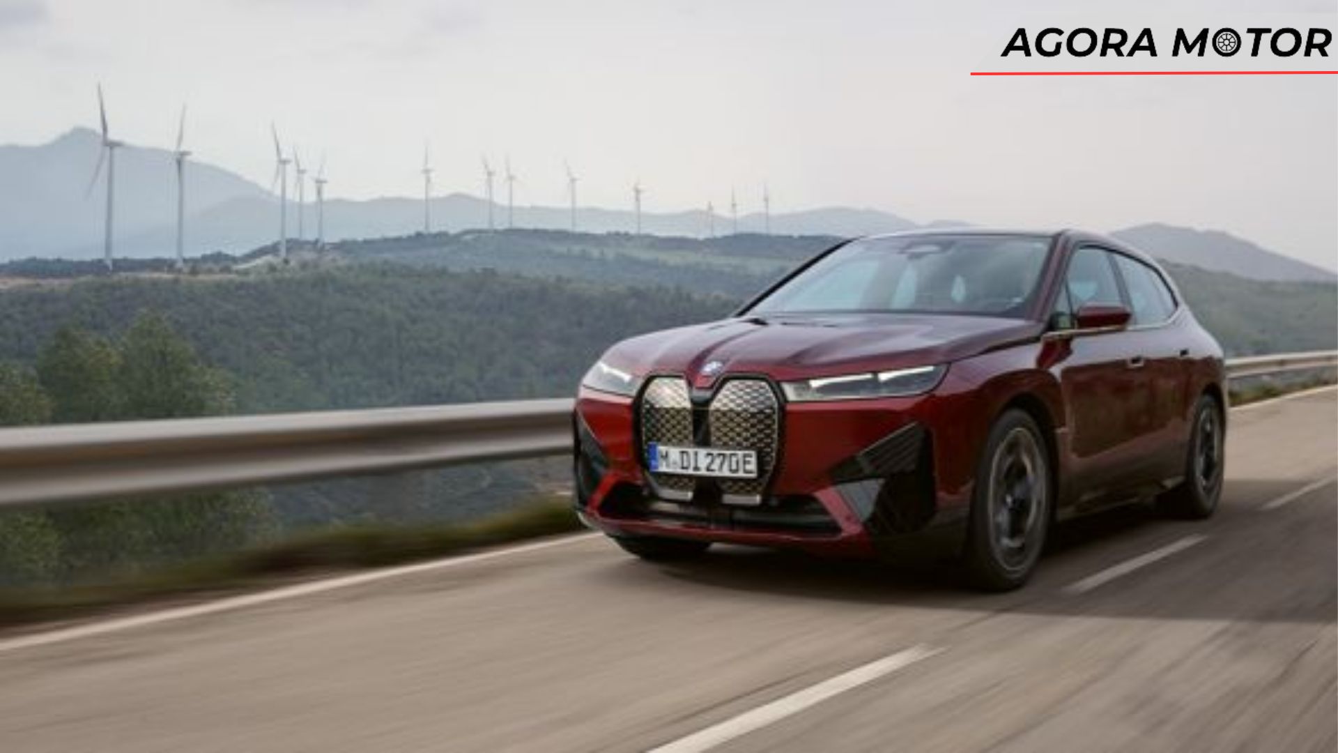 iX 2024 vermelho em movimento