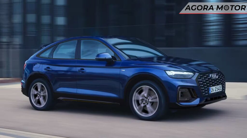 Fiti frontal de um Q5 2024 azul