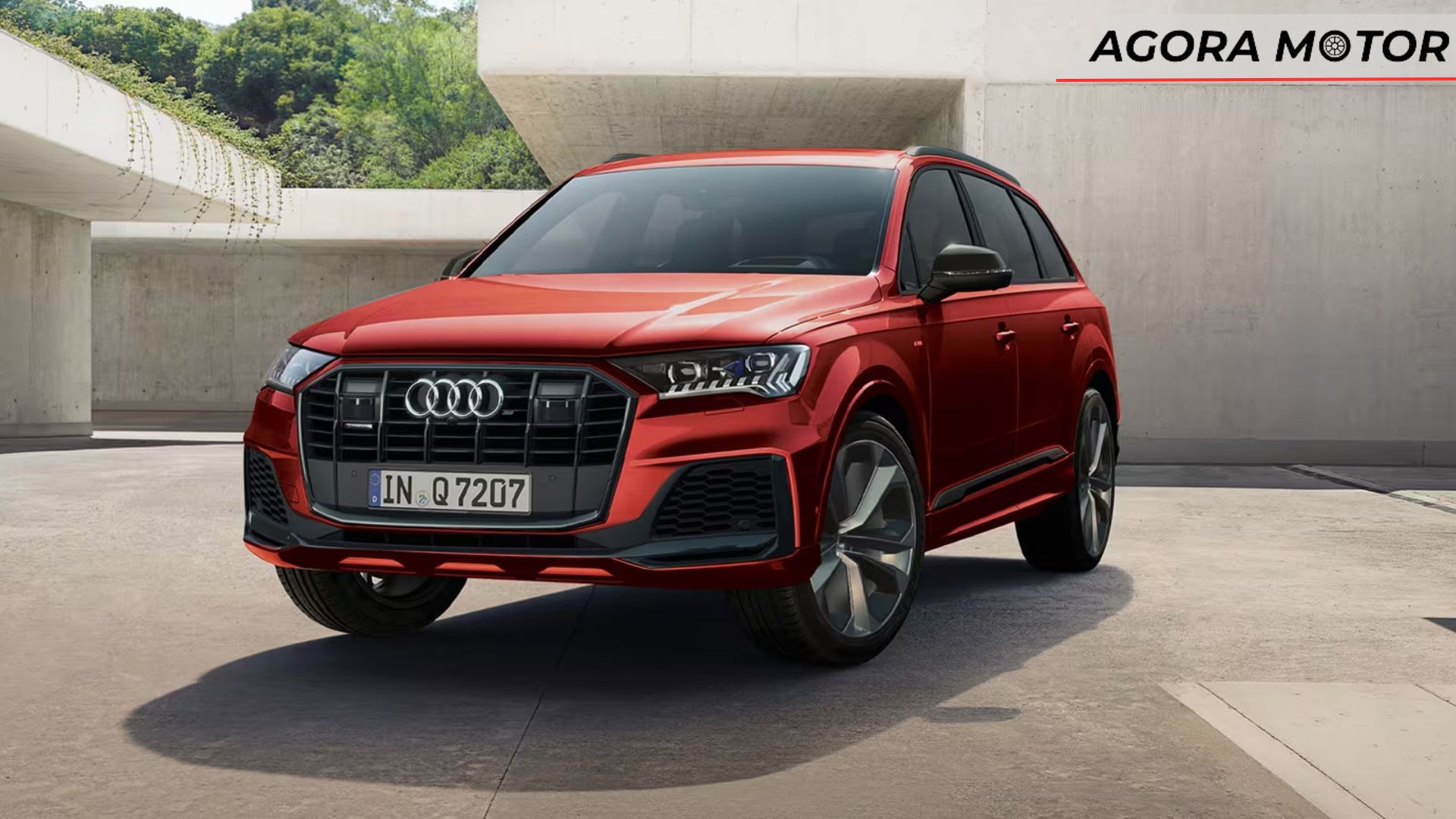 Foto frontal de um Q7 2024