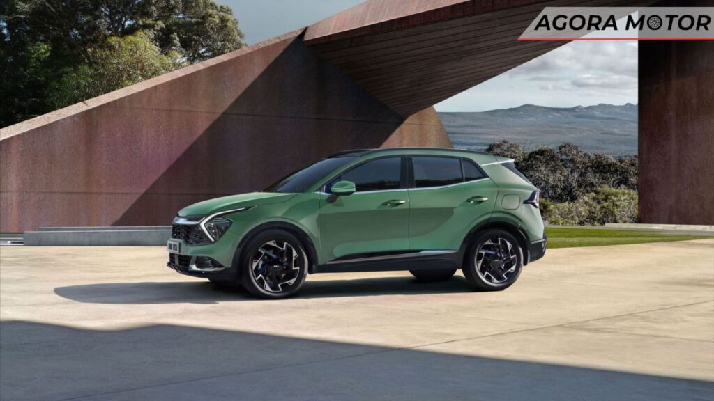 Foto lateral de um Sportage 2024