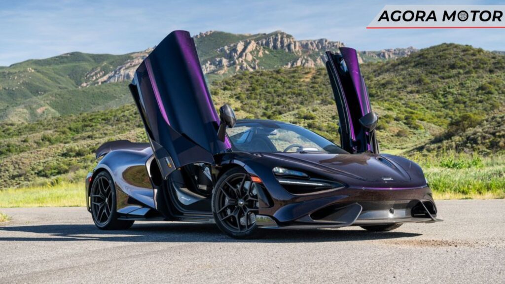 McLaren 765LT 2024 na cor roxa