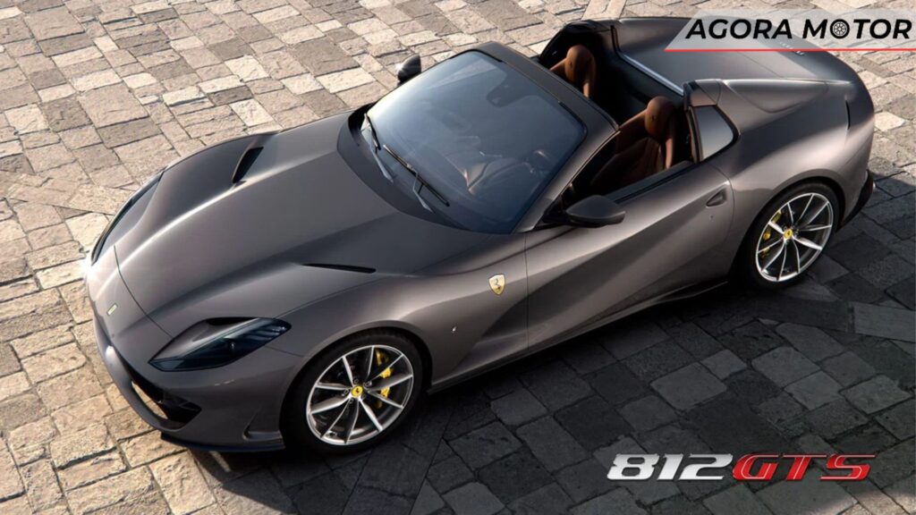 Foto de um 812 GTS 2024 na cor cinza