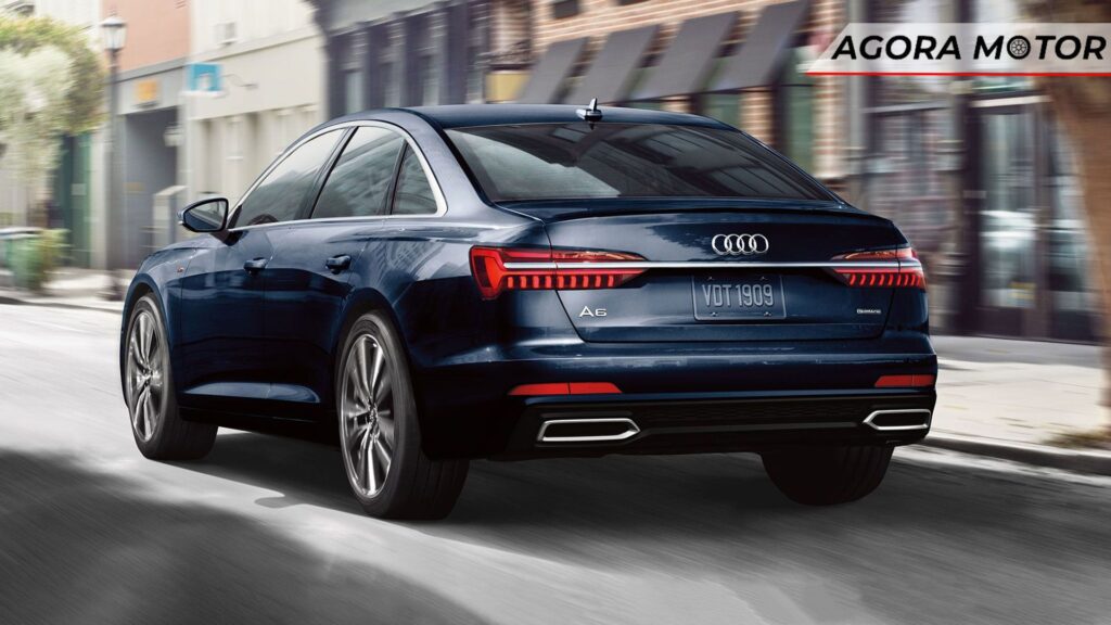 Traseira do Audi A6.
