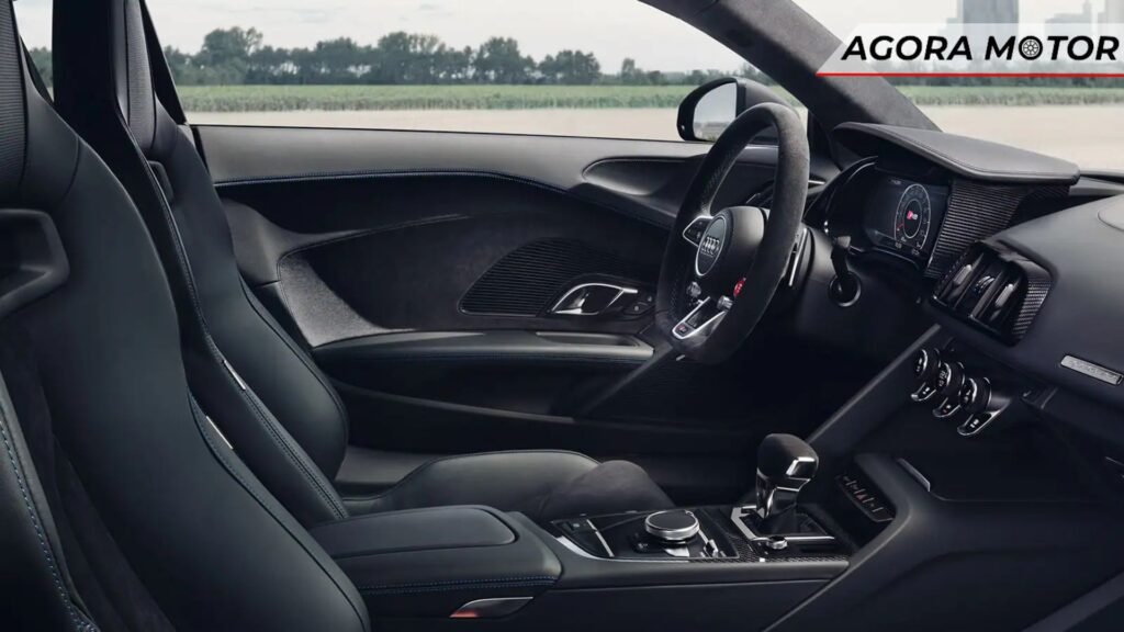 Parte interna do Audi R8.