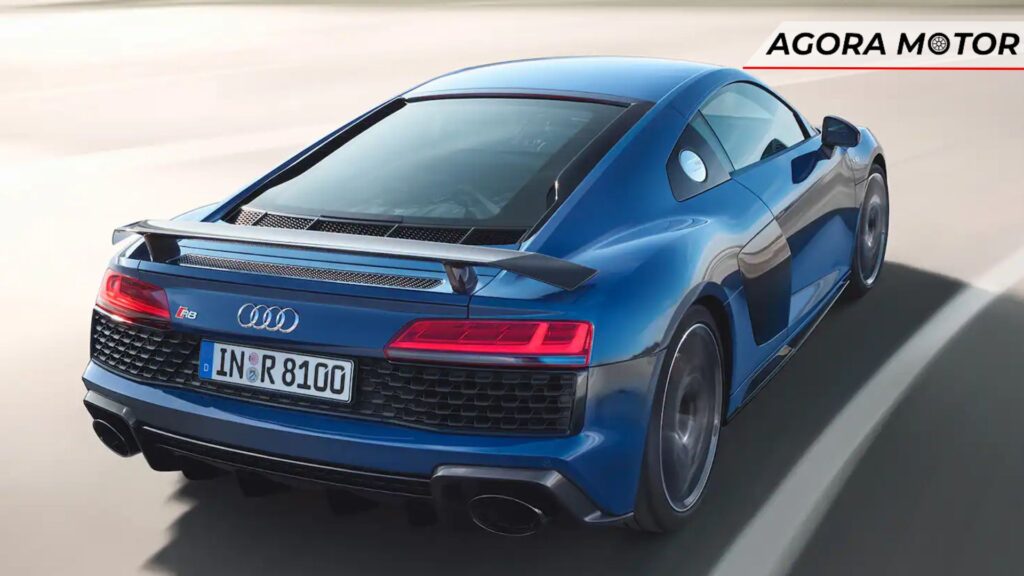 Traseira do Audi R8.