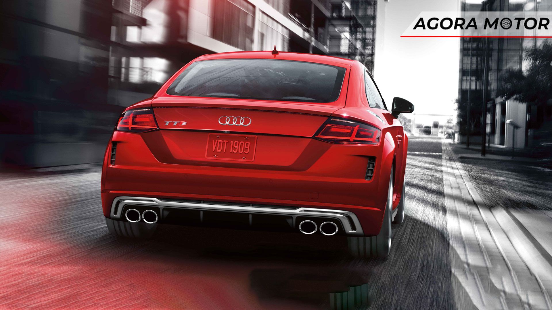 Traseira do Audi TT 2024.