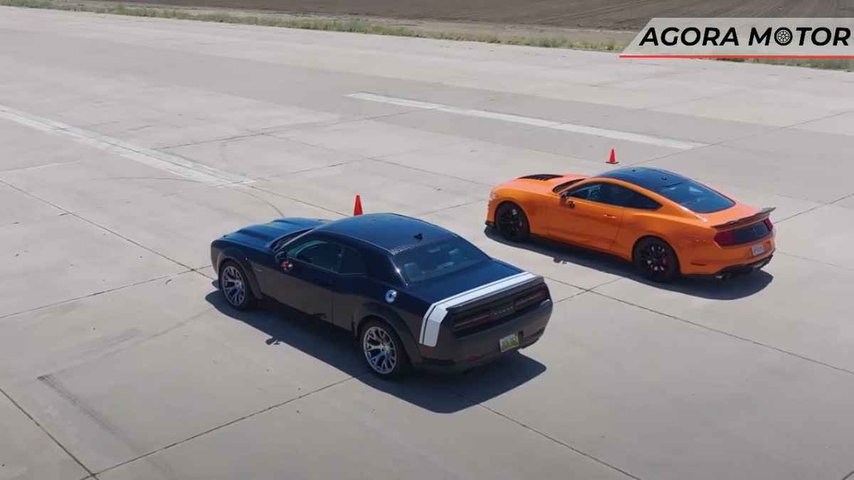 Desafiador Black Ghost Vs. Mustang Shelby GT500 U-Drag Race mostra que poder não é tudo!