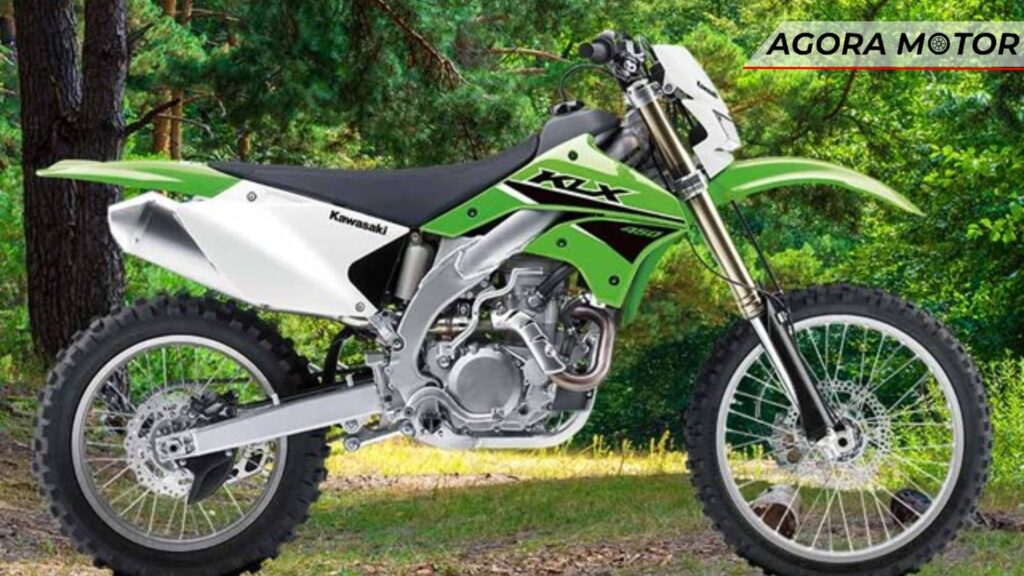 Moto de lado.