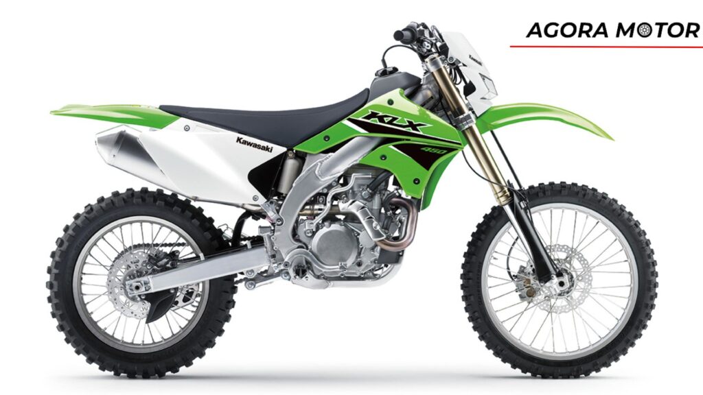 Lateral da KLX 450R 2024.
