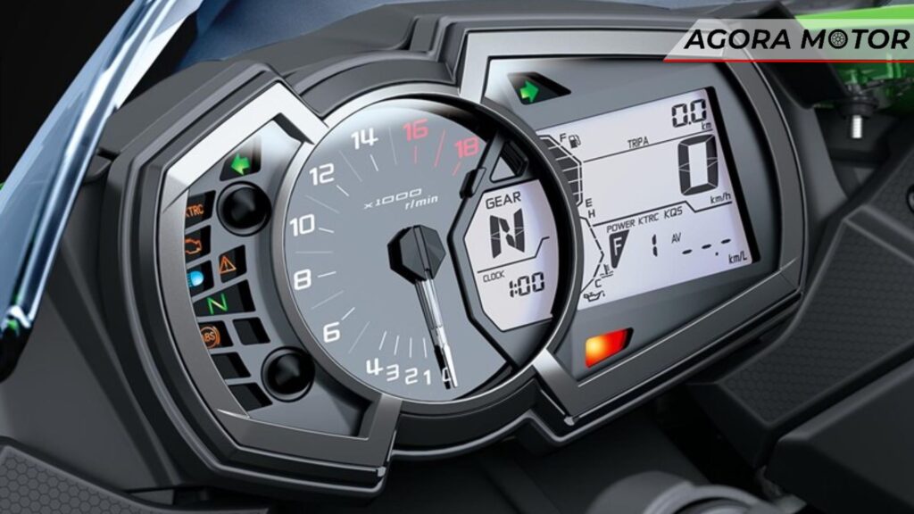 Painel da moto.