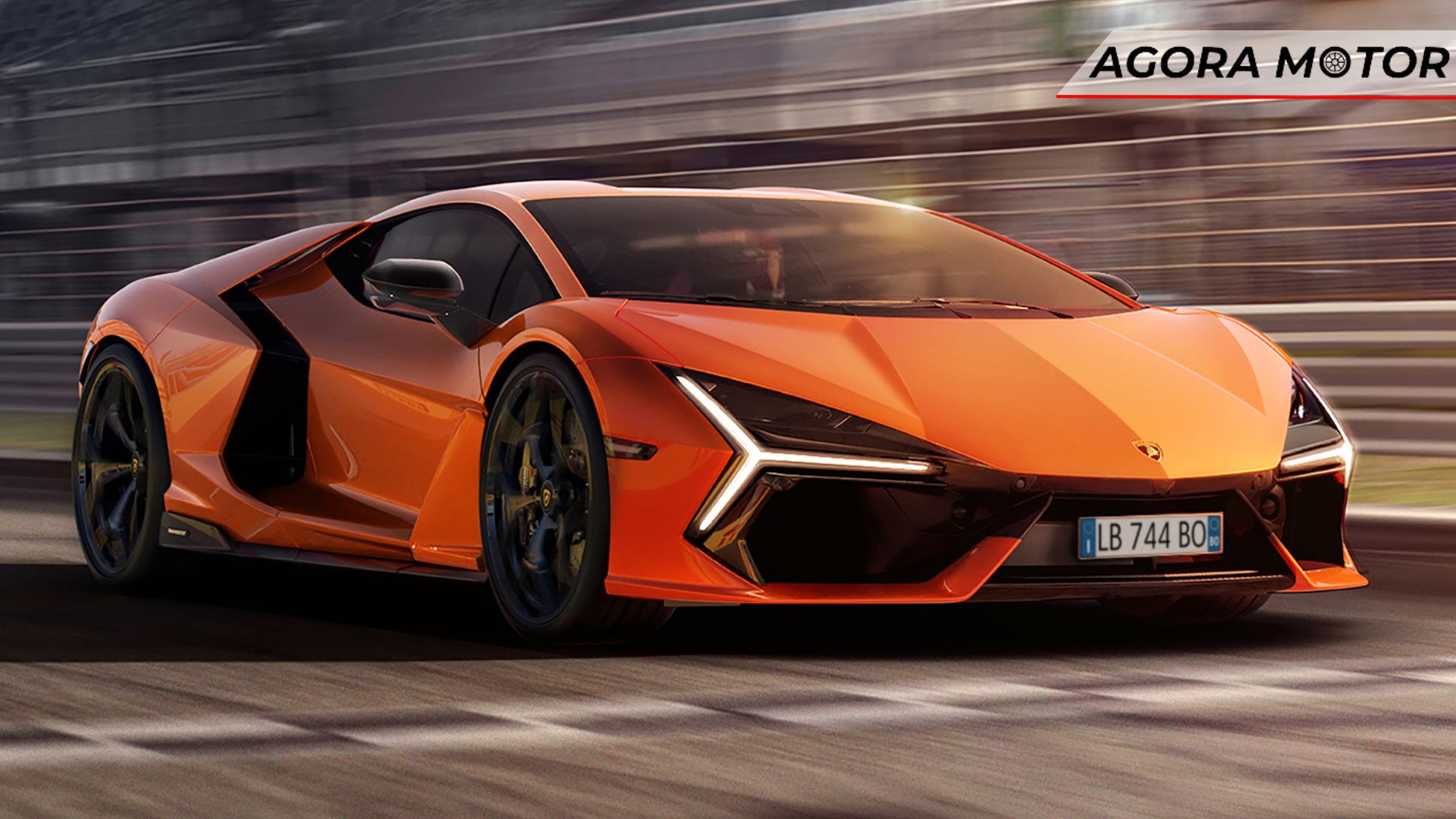 Frente da Lamborghini Revuelto 2024.
