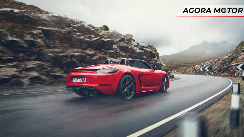 Traseira do 718 Boxster 2024.