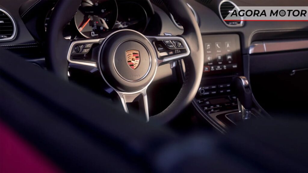 Painel do Porsche 718 Cayman 2024.
