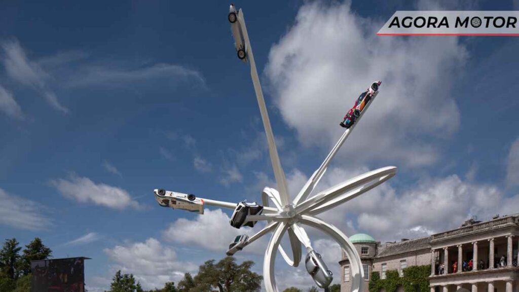 Porsche cria instalação de arte com seus clássicos no Goodwood Festival of Speed