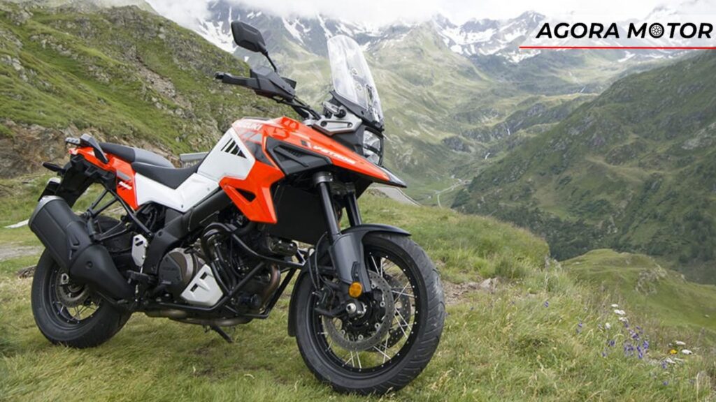 V-Strom 1050 XT laranja.