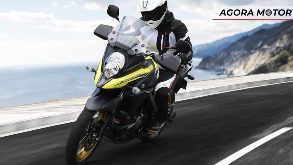 Frente da V-Strom 650.