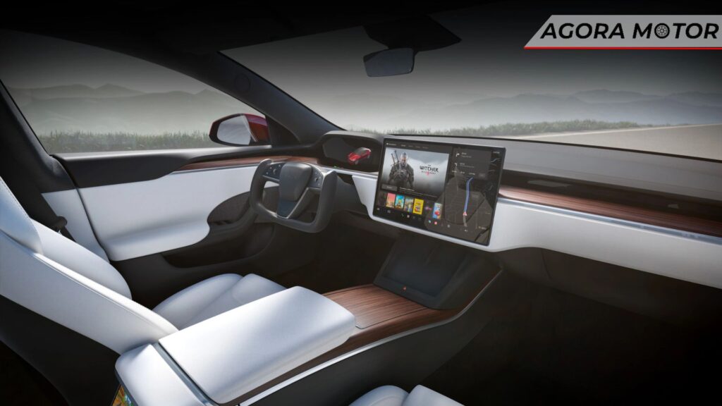 Interior do Model S 2024.