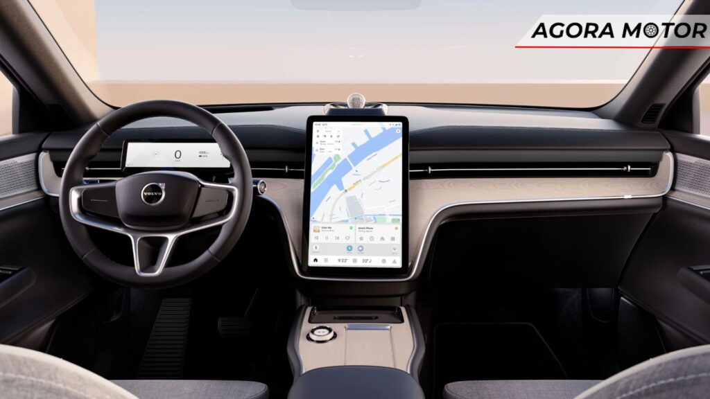 Painel do Volvo EX90 2025.