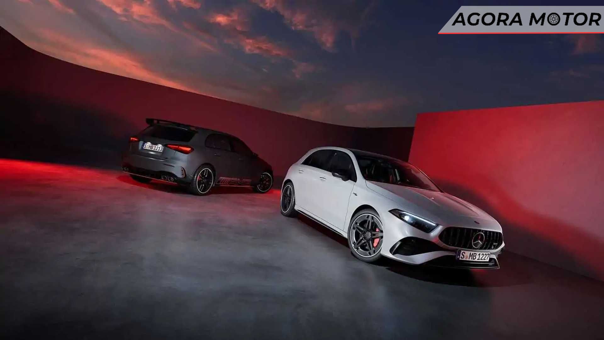 Classe A 2024 na cor branca e vermelha